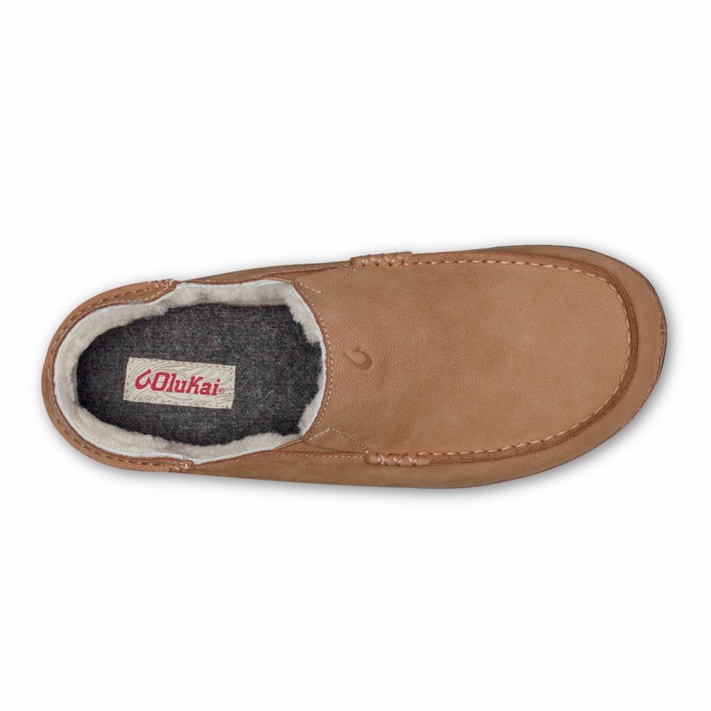 Olukai Men's Kipuka Hulu Slipper - Natural US821-059